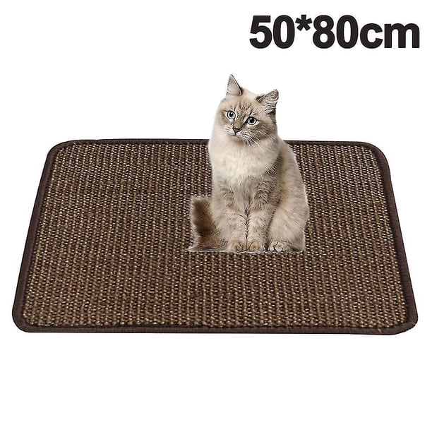 Alfombrilla para rascar gatos, almohadilla para rascar de sisal natural, alfombra antideslizante para rascar gatos, alfombra para dormir para garras de gato y protección de muebles, estilo 2