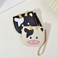 thumbnail image 4 of Hsqqdc 1pc Cute Cow Pattern PU Coin Pouch Zipper Mini Wallet for Travel Shopping, 4 of 7