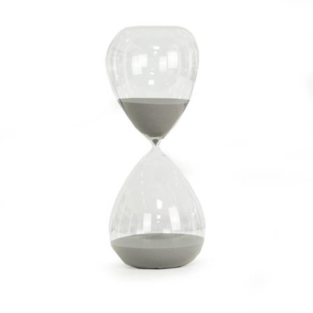 International 240 Minute Sand Timer with Navy Sand, Grey - 17.5 x 7 in.
