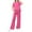 #A12-Hot Pink, variant on Abcomgle Girls Lounge Sets Size 10-12 Girls 2 Piece Outfits Solid Short Sleeve T Shirts and Wide Leg Pants Set Cute Preppy Girls Activewear Sets,4-5 Years