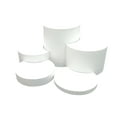 thumbnail image 2 of FixtureDisplays® White Round Display Stands Risers Glorifiers 4 Jewelry Display Necklace Ring Bracelet 13795 Set, 2 of 4