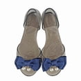 thumbnail image 2 of Jelly Shoes Women: Elegant Women's Pearl Bow Jelly Sandals, Flat PVC Crystal Slip-On Shoes for Summer, Comfortable Casual Footwear for Beach Party Pool, Clear Transparent Style, Fits True to Size, 2 of 6