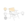 thumbnail image 2 of Meridian Furniture Abby Cream Vegan Leather Dining Arm Chair, Set of 2, 2 of 12