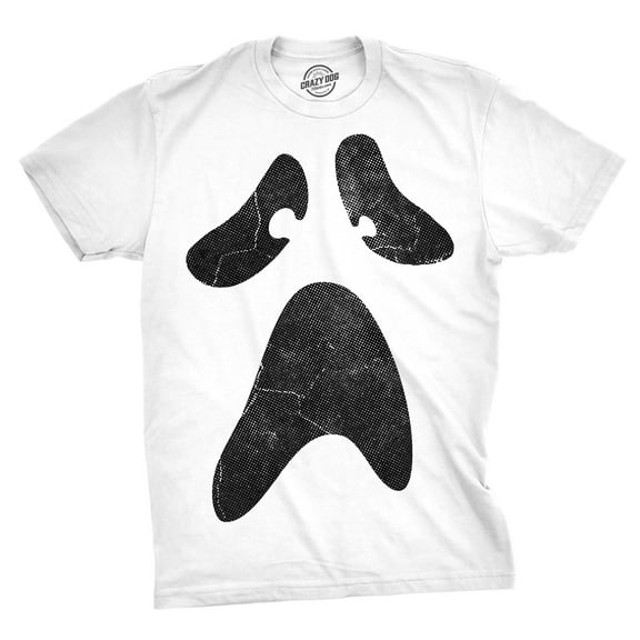 Mens Funny T Shirts Giant Ghost Face Sarcastic Halloween Graphic Novelty Tee For Men Graphic Tees