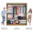 thumbnail image 4 of Ropero Closet Madesa Lyon 3 Puertas con Espejos Marrón, 4 of 5
