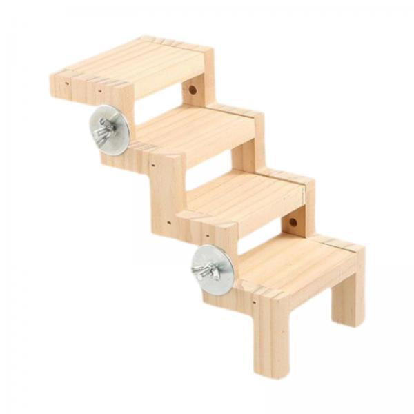 veloris 4xBird Climbing Ladder Versatile Parrot Play Toy for Finches Parakeet Canaries 15.5x9.3x5.3cm 4 Pcs