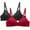 Red-2, variant on 2PC Bras for Women Seamless Wire Free Underwear Smooth Cups Full Coverage Lightly Lined Padding Comfort T-Shirt Bra