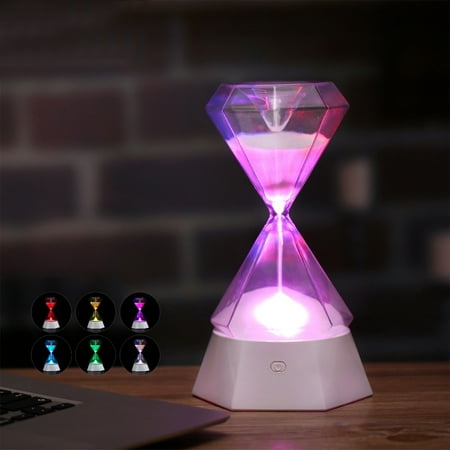 

iMESTOU Clearance Decorative Lights Girls Night Light 15 Minute Hourglass Light With Remote Control USB Rechargeable 7 Colors Birthday Gift For Boys Girls Ladies Mom Men Friends