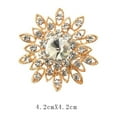 thumbnail image 5 of Anillo de bufanda moderno y elegante con diseño de diamantes de imitación de cristal, triple aro, ideal para Navidad y San Valentín (dorado)., 5 of 5