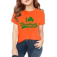 thumbnail image 7 of XIMIN Kids' St. Patrick's Day Soft Short-Sleeve Crew Neck T-Shirt - Distressed Green "I Love Shenanigans" Graphic, Festive Irish Top for Boys & Girls, 7 of 7