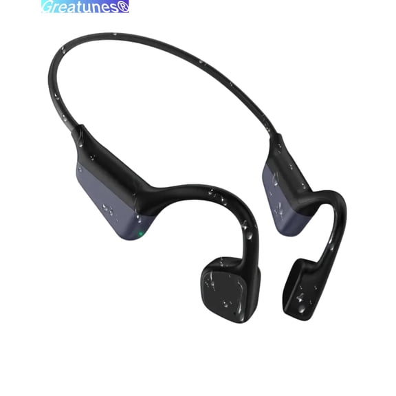 Bone Conduction Headphones, Open-Ear HiFi Dual Stereo Bluetooth Earbuds with Mic, Wireless Earphones Noise Cancelling, 18H Playtime, Lightweight Sport Headphones for Running Cycling Workouts