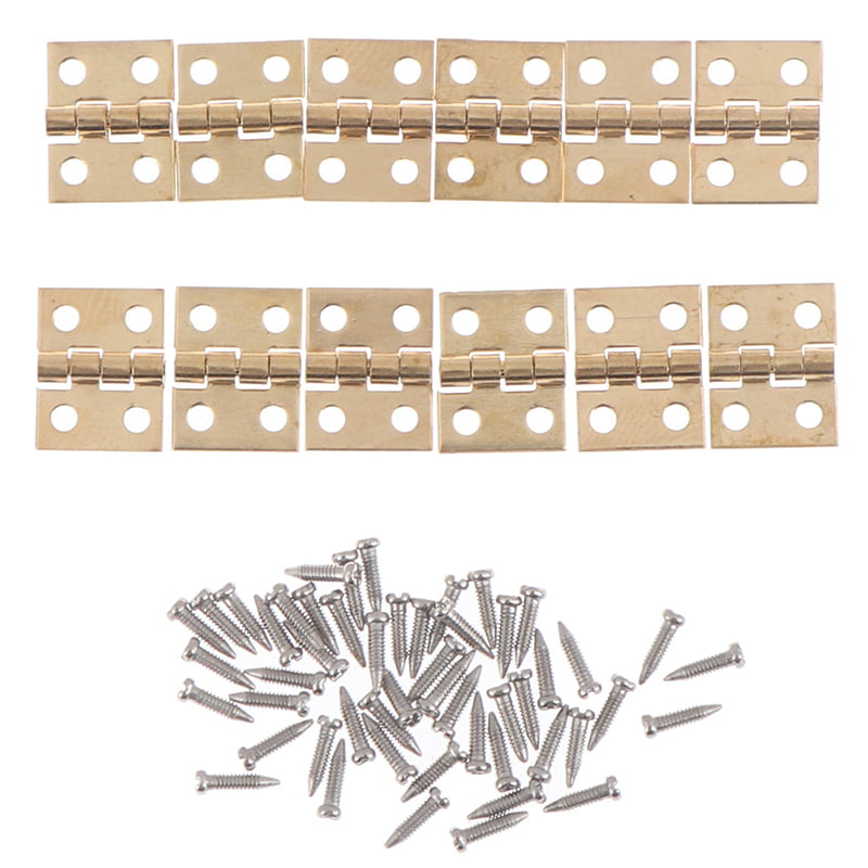 Details about   1:12 Dollhouse Miniature Fitment Material Metal Hinges And Screws For Mini Do ur 