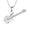 Silver, variant on Musical Instrument Cremation Necklace for Women Stainless Steel Musical Instruments Memorial Pendant Urn Necklace Guitarist Keepsake Gift