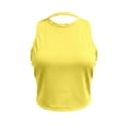 thumbnail image 3 of WEIWEN Athletic Tank Tops for Women Running Vest 2026 Trendy Cross Backless Workout Tank Tops Woman Dressy Casual Sleeveless Gym Yoga Cropped Shirts Yellow, XXL, 3 of 7