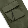 thumbnail image 4 of Elvqul Pants for Men Big and Tall Mens Cargo Pants Pockets Drawstring Army Green Pants, 4 of 9