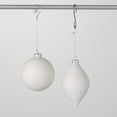thumbnail image 4 of 5"H & 4"H Sullivans White Silver Noel Christmas Ornaments Set of 2, 4 of 6