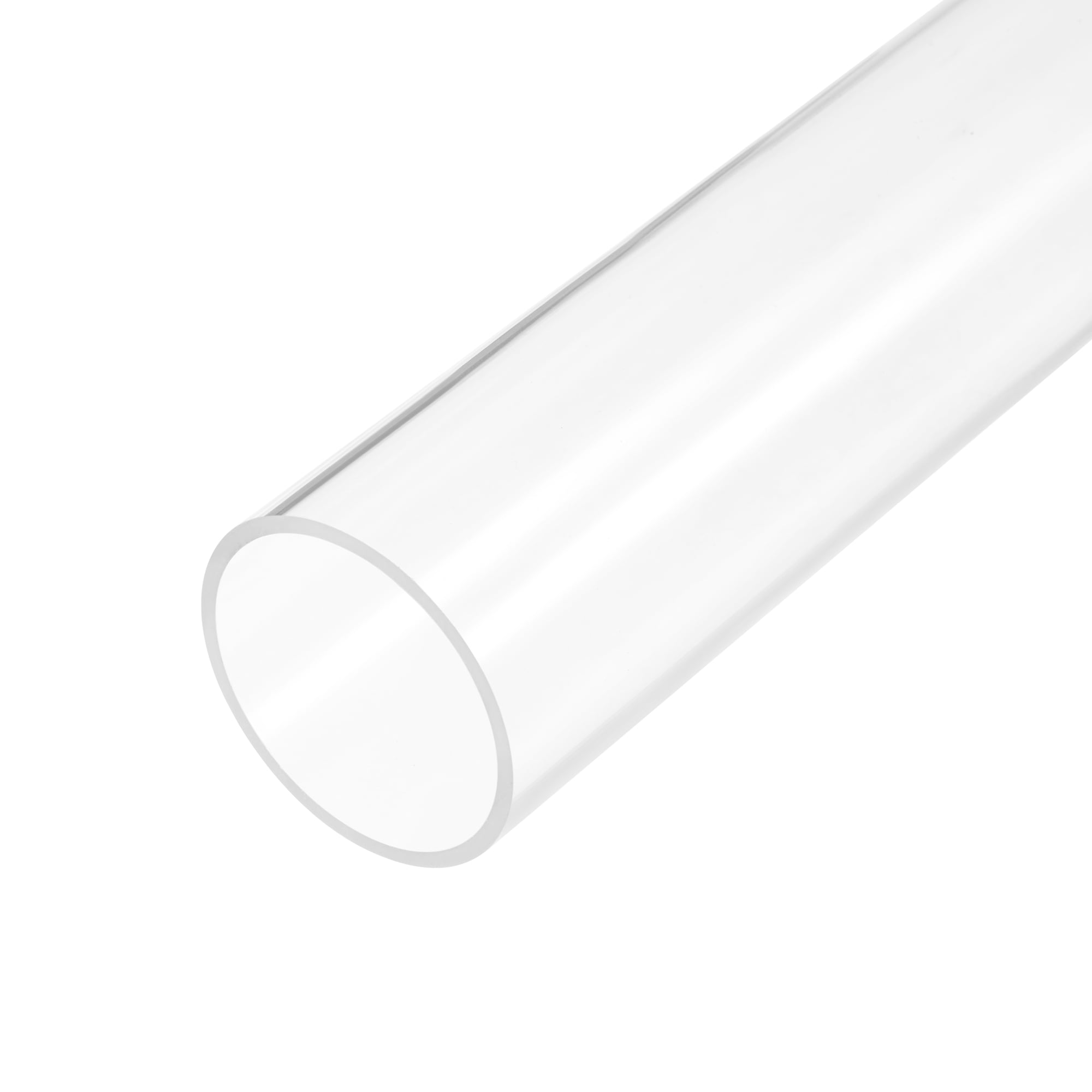 Clear Rigid Acrylic Pipe 46mm(1 13/16") ID x 50mm(2") OD x 305mm(12