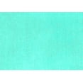 thumbnail image 1 of Ahgly Company Machine Washable Indoor Rectangle Solid Turquoise Blue Modern Area Rugs, 4' x 6', 1 of 4