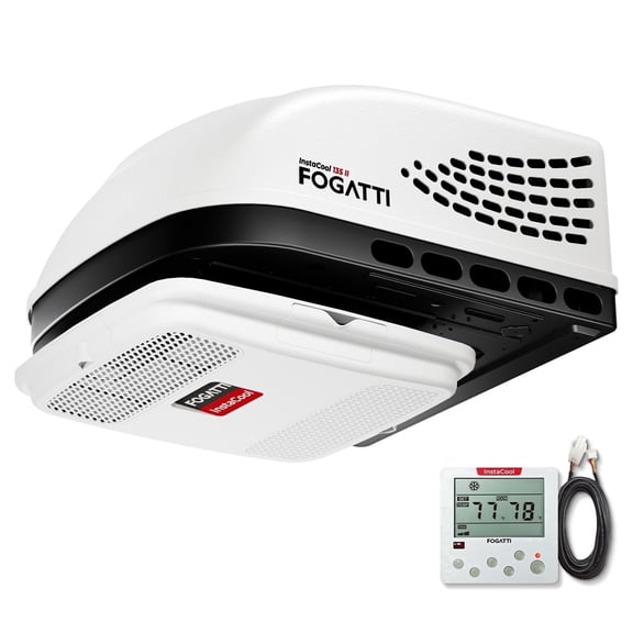 Fogatti RV Air Conditioner 13500 BTU Rooftop AC Unit with R32 Refrigerant and Wired Controller