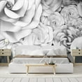 thumbnail image 3 of Idea4wall 6pcs 3D View Rose Pattern Stick Wallpaper Removable Wall Murals Large Wall Stickers for Home Decoration, 132"x144", 3 of 5