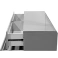 thumbnail image 2 of Leon Modern High Gloss Dresser in Gray, 2 of 3
