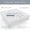 Sven & Son Essential Adjustable Bed Base (Frame) + 12 inch Memory Foam