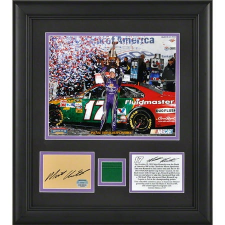 Details: 2011 Bank of America 500 Victory at Charlotte Motor Speedway, with Autograph Card and Green Flag - Limited Edition of 117