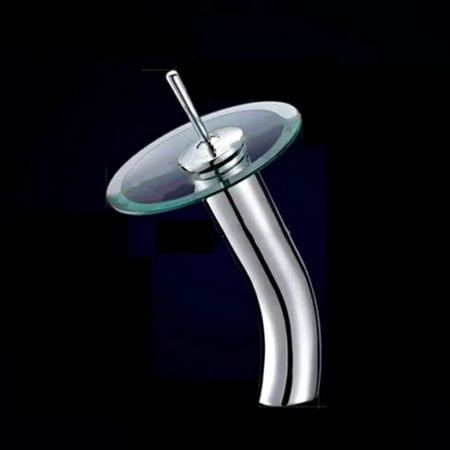 Single Handle 12" Chrome Glass Waterfall Bathroom Vanity Faucet Vessel Sink on Clearance - Walmart.com