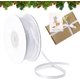 thumbnail image 1 of Cinta de raso blanca, lazo de regalo decorativo para envolver regalos, tela de seda, decoración de Navidad, cumpleaños, boda, 3mm x 91m, 1 of 5