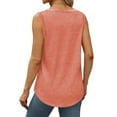 thumbnail image 5 of AherBiu Summer Tank Tops for Women Crewneck Casual Loose Plain Tees Stretch Sleeveless Basic Top Tshirt, 5 of 8