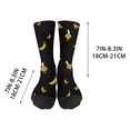 thumbnail image 3 of Unisex Heated Banana Themed Socks for Men and Women with Soft Crew Design and All-Day Comfort for Casual Wear, 3 of 7