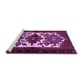 thumbnail image 2 of Ahgly Company Machine Washable Indoor Round Persian Purple Traditional Area Rugs, 6' Round, 2 of 4