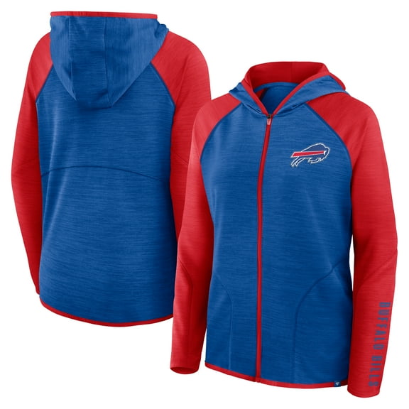 Women's Fanatics Royal Buffalo Bills Plus Size End Around Pass Full-Zip Hoodie