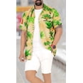 thumbnail image 6 of HAPPY BAY Men's Hawaiian Shirts Short Sleeve Button Down Shirt Men's Summer Shirts Casual Beach Vacation Hawaii Shirts for Men Funny 4XL Coconut, Autumn Green, 6 of 6