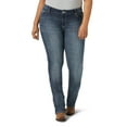 thumbnail image 3 of Wrangler Womens  Women`s Plus Straight Leg Jeans 18WX34 Medium Blue, 3 of 3