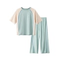 thumbnail image 3 of Swuxness Toddler Casual 2 Piece Outfits Fall Crew Neck Short Sleeve Shirts Long Pants Suits, 3 of 5