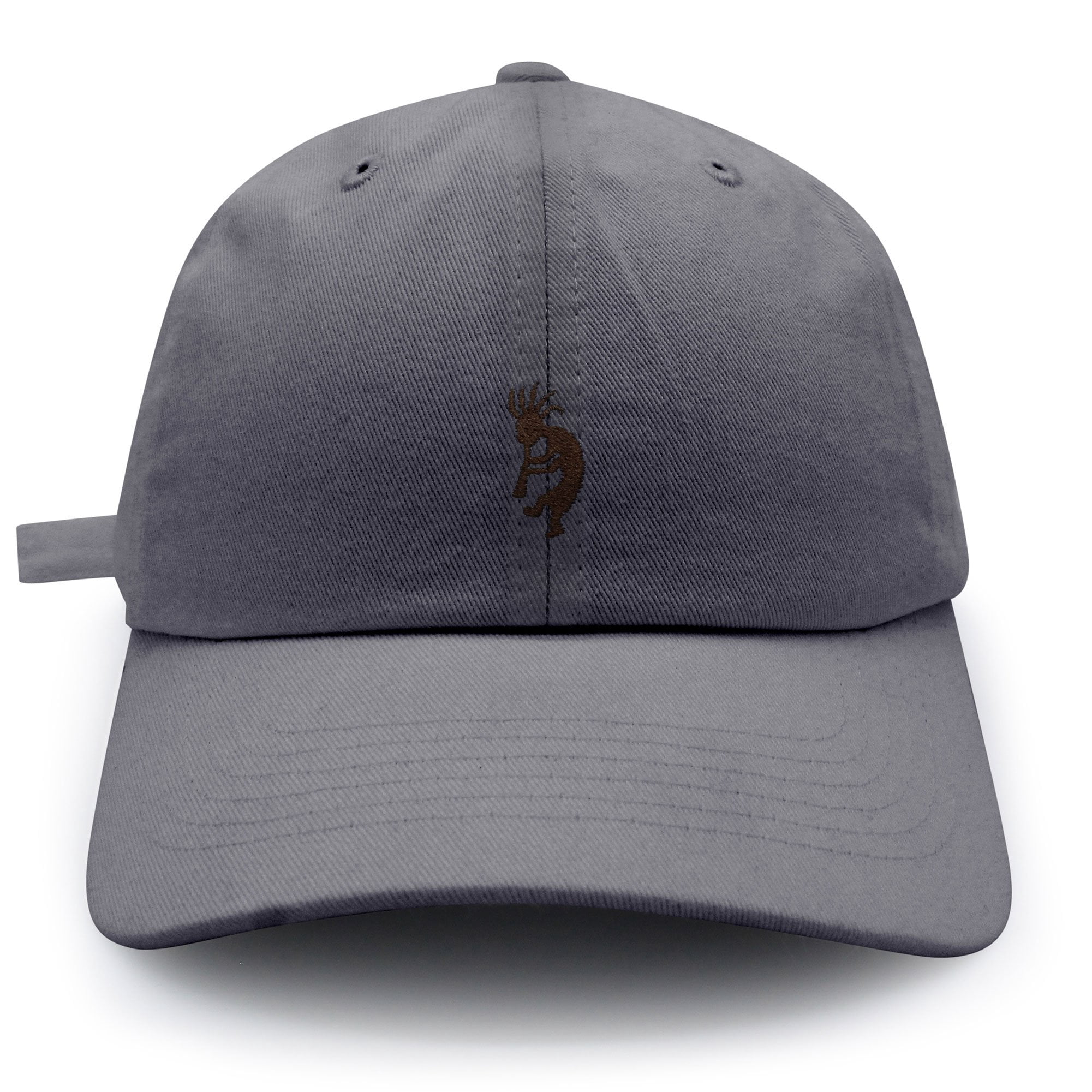 Jpak Kokopelli Dad Hat - Indian, Traditional, Embroidery, Baseball Cap, Adjustable, Men, Women, Men's, Size: One size, Gray