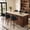 Black-28.2"H, variant on Fahomiss 26" Swivel Bar Stools Set of 2, Modern Counter Height Faux Leather Bar Stools Chairs, Upholstered Bar and Kitchen Stools with Wood Legs & Soft Back, Brown