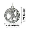 thumbnail image 2 of Dragon Walking In Runes Keychain, G010KC, 1 3/4 inch, Pewter, Key Fob, Key Ring, Keys, Zipper Pull, Luggage Tag, Backpack, Over 300 Keychain Designs, Handmade in the USA, 100% American Made, 2 of 6