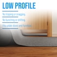 thumbnail image 5 of 31 in. Wide x Cut-to-Length – Non-Slip, All-Weather, Heavy-Duty Utility Runner Rug – Absorbent, Dirt-Trapping, Kid and Pet Safe for Entryways and High-Traffic Areas, Gray, 5 of 9