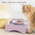 thumbnail image 5 of Cuenco de comida elevado extra ancho para gatos, cuencos elevados para mascotas, comedero antivómitos para gatos, cuencos de cerámica para perros y gatos sin estrés, 5 of 5