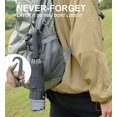 thumbnail image 2 of Inverted Umbrella with Carabiner Handle, Wind Proof Umbrellas For Rain, 46 Inch Portable Reverse Folding Umbrella, Car Umbrella for Women Men, 10 Ribs, 2 of 4