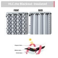 thumbnail image 3 of THD Royal Lattice Decorative Privacy Room Darkening Grommet Window Drapes Curtain Panels - Pair, 3 of 7