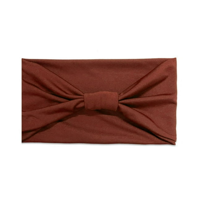 MesaSe Lady Headband Solid Color Wide High Elasticity Sweat Absorption Head Wrap for Sports