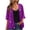 #05 Purple 【Mix & Match Your Daily Essentials】, variant on Women's Three Quarter Sleeve Sequin Jacket Blazer Top for Casual Party Night Out Evening Wear Fashion Essential Gift for Women | Aestivo,Black L