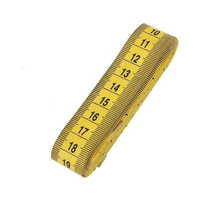 Shisuyan 3M /120-inch Double-scale Measuring Tape Tailor Dressmaker Flexible Ruler (Yellow)