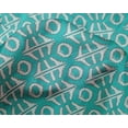 thumbnail image 4 of oneOone Silk Tabby Fabric Geometric Block Printed Craft Fabric BTY 42 Inch Wide, 4 of 4