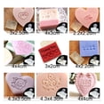 thumbnail image 2 of Acrylic Transparent Seal Soap Stamp Natural Essential Oil Soap Making Tools Handmade Valentine's Gifts for Lover Family, 2 of 21