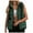 Dark Green, variant on Womens Puffer Vest Sleeveless Casual Loose Fit Winter Warm Lightweight Stand Collar Down Jacket Coats Outwear (Grey, S)