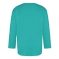 thumbnail image 4 of Camisas de Manga Larga para Hombres Imprimir Casual Cuello Redondo Blusa de Manga Corta, Camisas de Lino para Hombres, 4 of 4